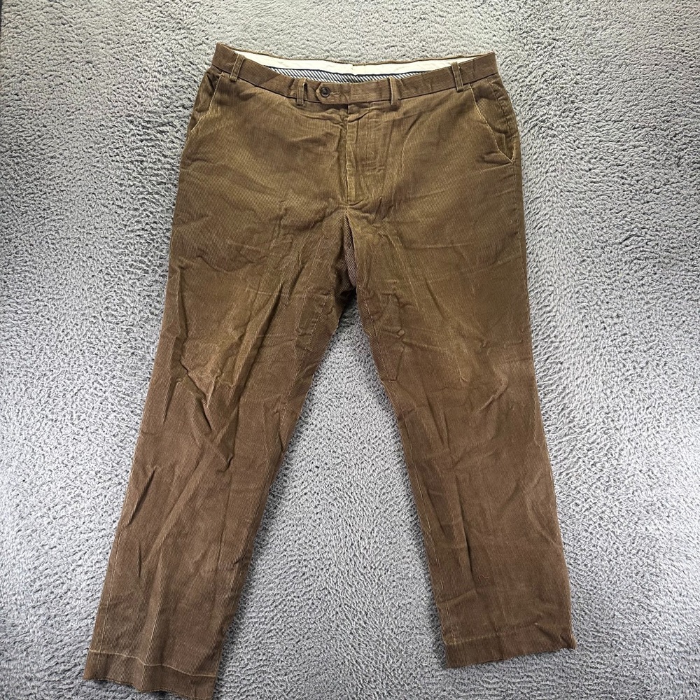 Lauren Ralph Lauren Pant Mens 38x30 Brown Cotton Straight Corduroy Chino Preppy